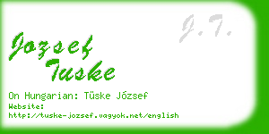 jozsef tuske business card